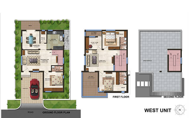 01 West Unit Floor plan