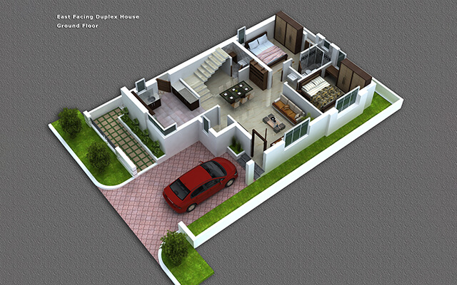 02 E - Sectional Ground Flr Plan