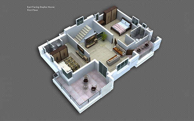 03 E - Sectional First Flr Plan