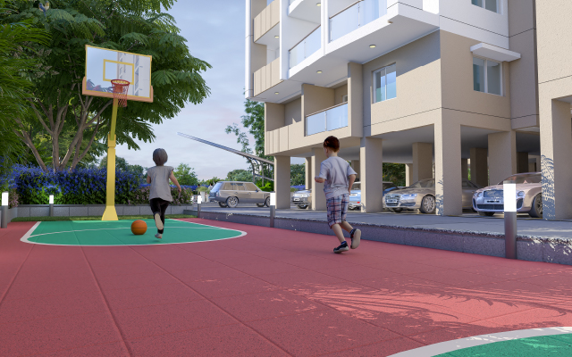 10-Basket Ball play area